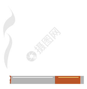 烟草是用纸张包裹的精细烟草用于吸向量彩色绘画或插图图片