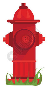 红色消防栓 背景图片