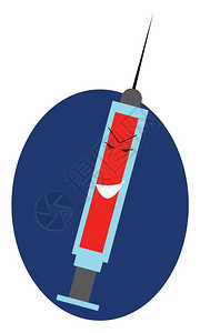 医疗工具注射器矢量或彩色插图图片
