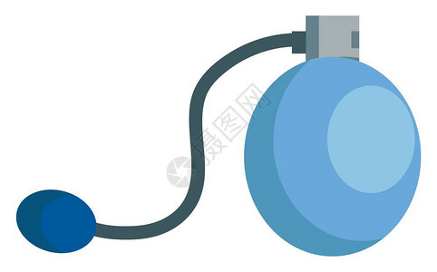 卡通蓝色喷雾矢量插图图片
