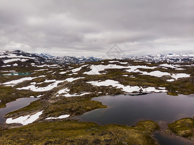 挪威夏季山地景观旅游色5号Sognefjellet公路空中视图山地景观挪威旅游色5号Songnefjellet公路图片