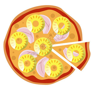 菠萝古老肉amp菠萝饭插画