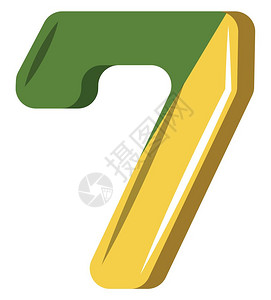 数字7插画_数字7卡通_数字7插图_手绘_板绘_摄图网