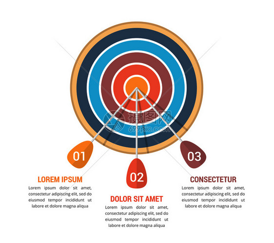 三箭步或选项矢量eps10插图矢量等目标图片