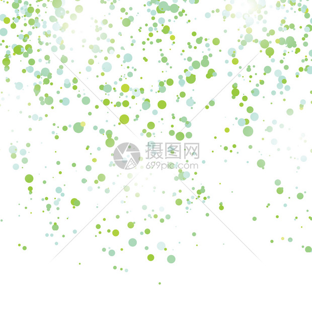 greenconfetti白色背景孤立模式绿色白背景孤立模式
