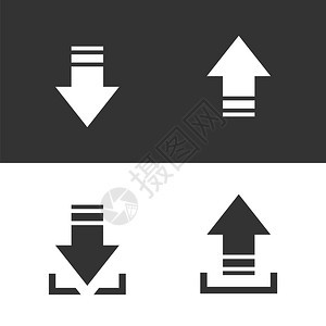 下载上传信号矢量模板图片