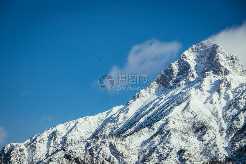 寒冬风景阿尔卑斯山奥特里亚图片