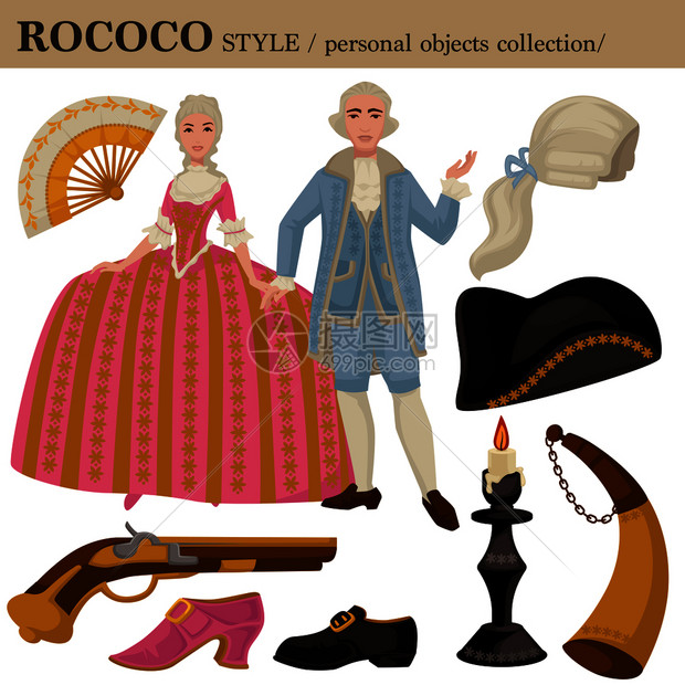 Rococo或18世纪的欧洲古老男女服装和个人饰物的旧时尚风格victorfrenchroccoco服装 或有鞋子和发型的西装ro插画图片下载 正版图片 摄图网 Rococo或18世纪的欧洲古老男女服装和个人饰物的旧时尚风格victorfrenchroccoco服装 或有鞋子和发型的西装ro插画图片下载 正版图片 摄图网