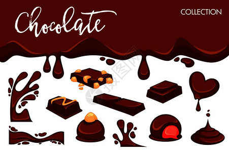 巧克力滴糖棒及甜食的点图片
