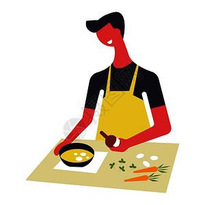 插画_上汤烩波士顿龙虾卡通_上汤烩波士顿龙虾插图_手绘_板绘_摄图网