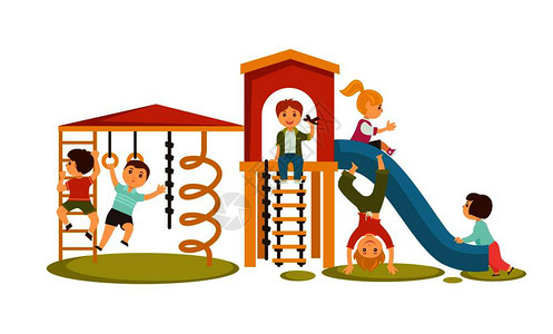 爷爷奶奶开心插画-爷爷奶奶开心卡通-冰淇淋无缝图案,五颜六色的夏季