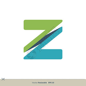 数字字母排版z字母logo模板说明设计矢量eps10插画