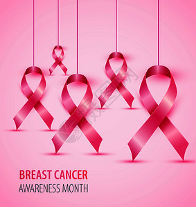 乳腺癌认识概念说明粉色丝带符号乳腺癌认识概念说明粉色丝带符号图片
