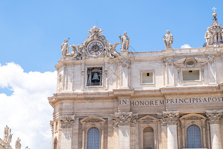 梵蒂冈圣彼得的教皇巴西利卡高清图片