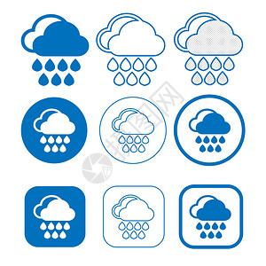 Web和ap的简单云点图标符号图片