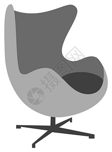 人椅以含有两条跨腿矢量颜色绘画或插图的树干支持球椅图画插画