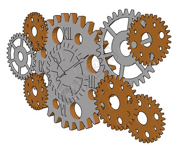 齿轮 工业插画