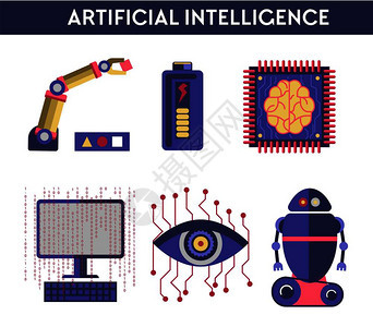 人工智能机器类心未来的计算机数字脑科学与创新技术机器dna符号眼部微芯片处理器cyborg手和头矢量图人脑的工智能矢量图机器人脑图片