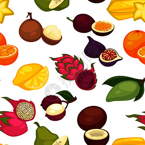 热带水果图案图片