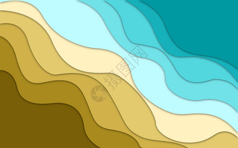 夏季海报背景蓝海和沙滩夏季背景背景