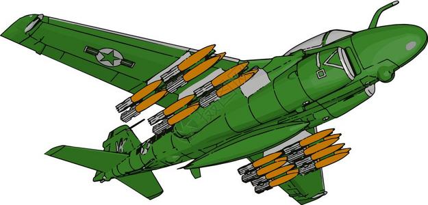 战斗机是空军用来在高速度短的时间内摧毁目标并用精确矢量颜色图或解摧毁目标的军用飞机图片