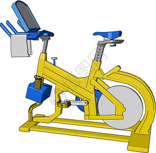 旋转的自行车可以让你肌肉紧用于健康心脏减少腹部脂肪身体毒素通过汗水和身体构造矢量彩色图画或插图片