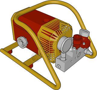 发动机电动机插画_发动机电动机卡通_发动机电动机插图_手绘_板绘_摄