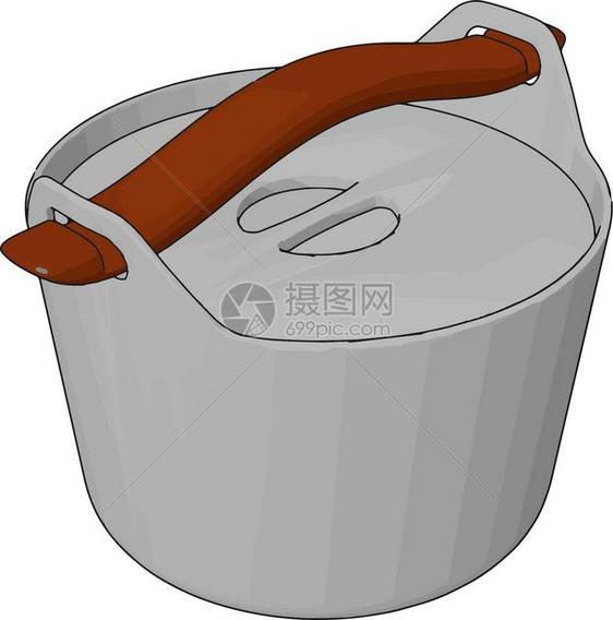 小型塑料桶或装有把手某些成分或物放入其中的小塑料桶或盒子矢量颜色图或插图片