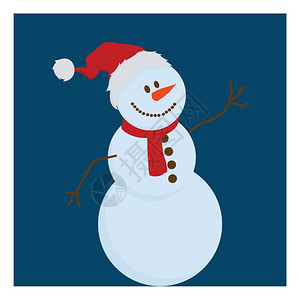 一个快乐的雪人图片