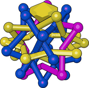 钻石有一个巨大的共价结构其中每个碳原子通过共价债券矢量彩色图或插与另外四个碳原子结合图片