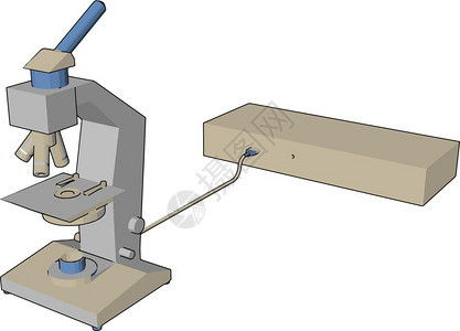 它是一种科学设备用于观察或检查病理实验室等媒颜色图画或插中使用的东西图片