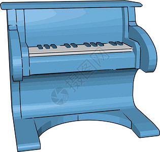 玩具钢琴的宽度通常不超过50厘米由木制或塑料矢量彩色绘画或插图制成图片