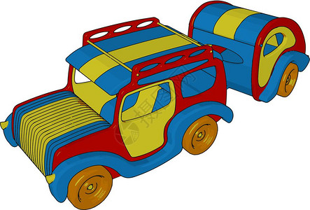 甲壳虫玩具车插画