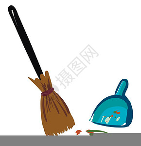 簸箕插画_簸箕卡通_簸箕插图_手绘_板绘_摄图网
