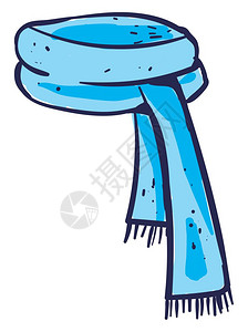 丝巾披肩插画_丝巾披肩卡通_丝巾披肩插图_手绘_板绘_摄图网