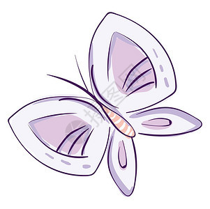 紫色蝴蝶矢量元素图片