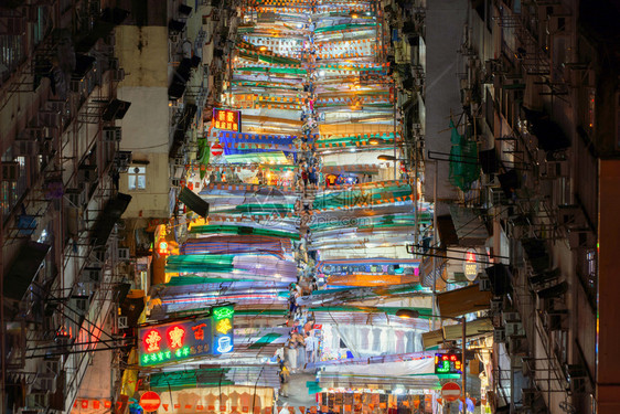 中国香港夜市图片