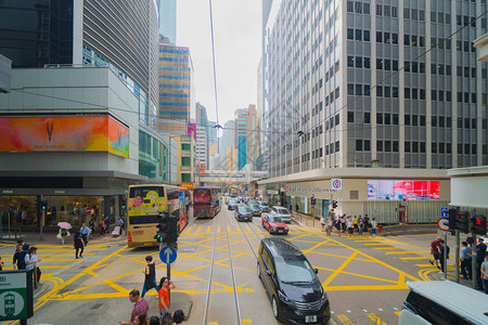 香港市繁忙的交通图片