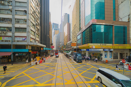 香港市繁忙的交通图片