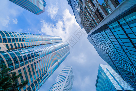 寻找高楼办公摩天大金融区建筑香港市心城商业和技术概念背景智能城市图片
