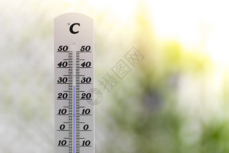 温度计在夏季时关闭图片模糊背景图片