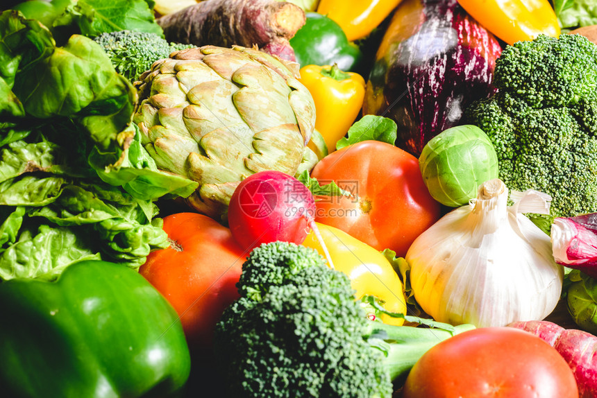 蔬菜最好的健康食品萝卜洋葱大蒜胡椒卷心菜花椰高清图片下载-正版图片305651802-摄图网