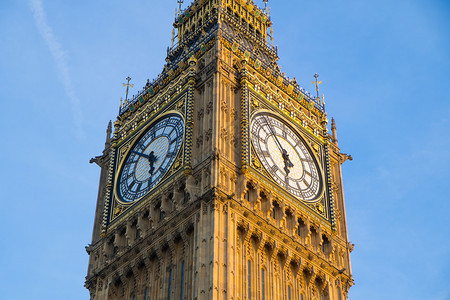 Bigben和英国伦敦格兰议会大厦图片