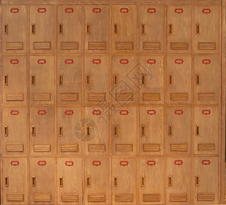 健身中心房或体育俱乐部的木制柜子前视线壁纸装饰内部建筑设计模式材料纹理背景图片