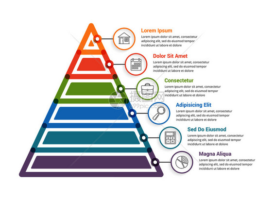含有六个元素的金字塔成像模板矢量eps10插图金字塔成像图图片