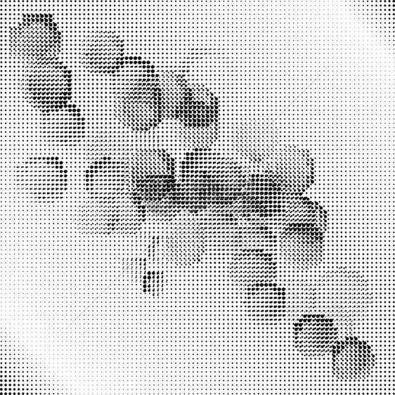 半色模式白背景上的多点纹理集重叠的Grunge模板困难的线设计淡化单色点流行的艺术回放多点纹理集图片