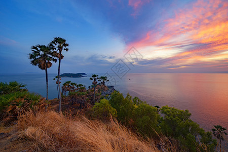 普吉岛攀牙湾普吉岛安达曼海Andamansea是泰国旅游景点背景