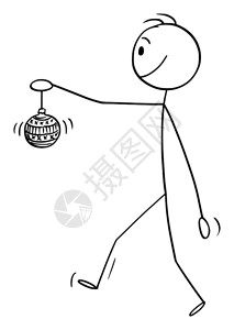 水晶玻璃球插画