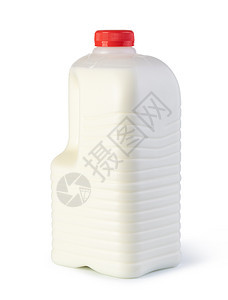 牛奶在塑料容器中与白色隔绝的塑料容器中牛奶在塑料容器中图片