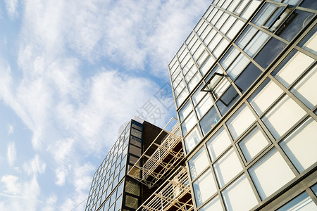 蓝色会议背景英国伦敦市Skyscraper商业办公室视窗司大楼背景